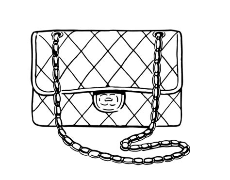 borsetta chanel disegno